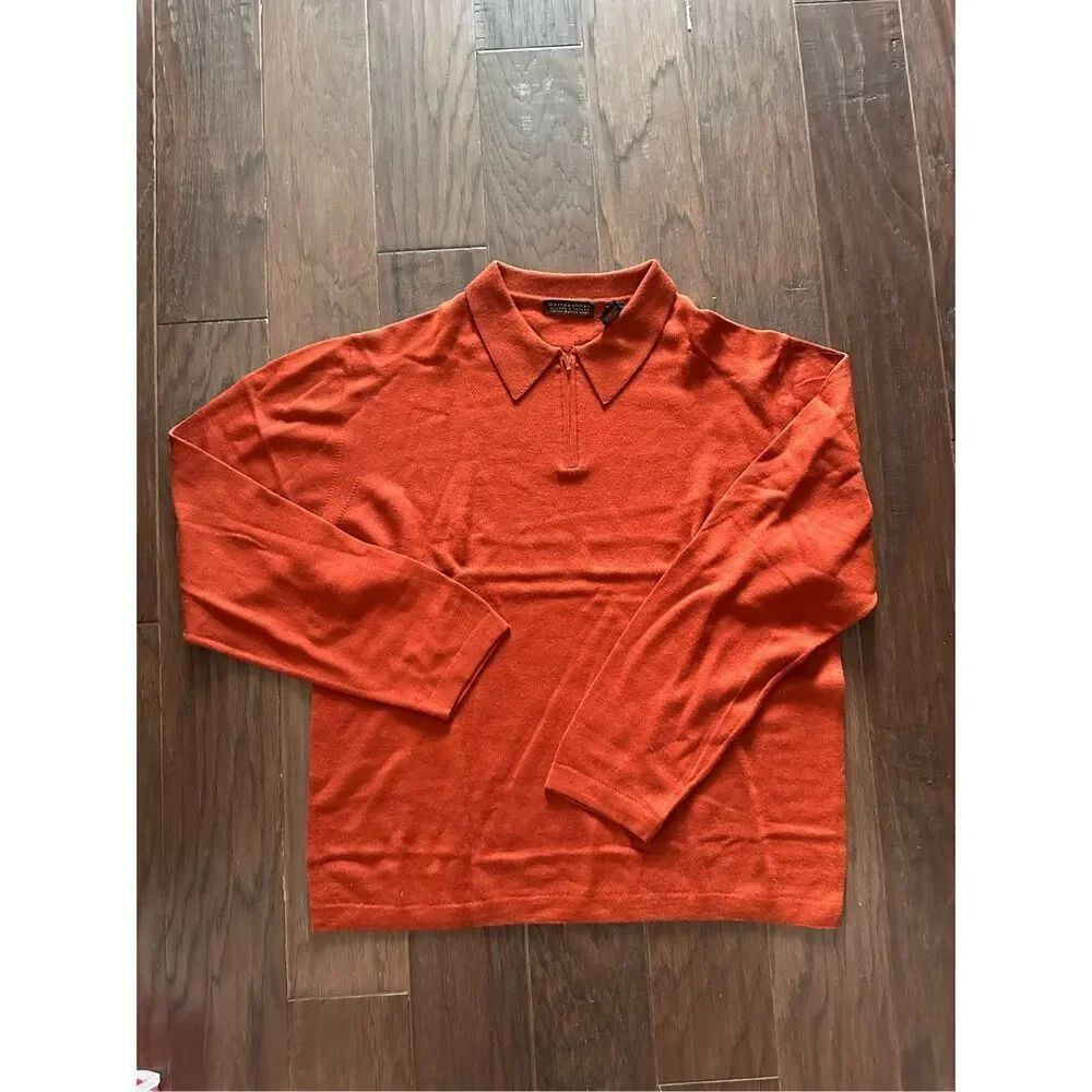 Lord & Taylor quarter zip men’s wool pullover size xl